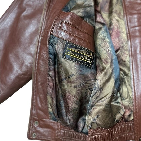 Leather Bomber With Fur Collar, small - Picture 2 of 16